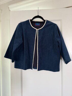 NWT Cadets Terry Cropped Jacket, SZ M